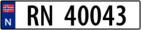Truck License Plate